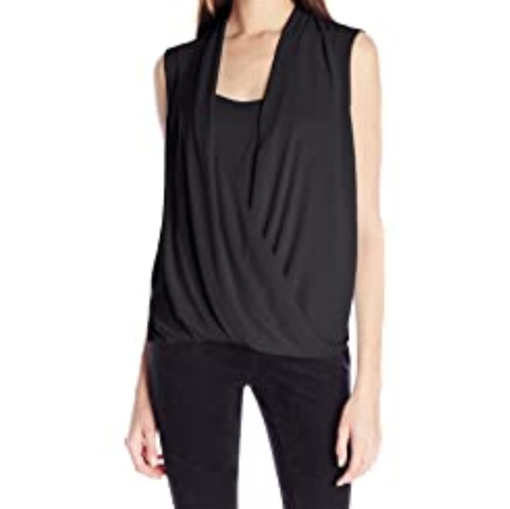 Bcbgmaxazria Natty Wrap Blouse in Red